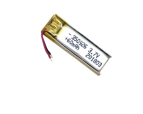 500회 이상 수명 재충전 3.7V 60mAh 리?? 이온 폴리머 350926