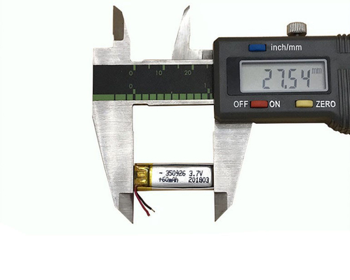 500회 이상 수명 재충전 3.7V 60mAh 리?? 이온 폴리머 350926