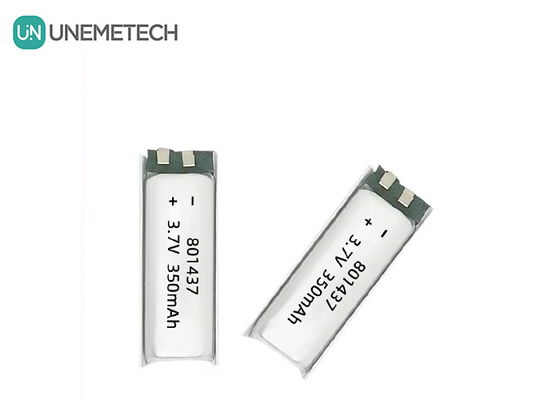 801437 3A 고속 폴리머 배터리 3.7v 350mah 리포 배터리 IoT 전자 장치
