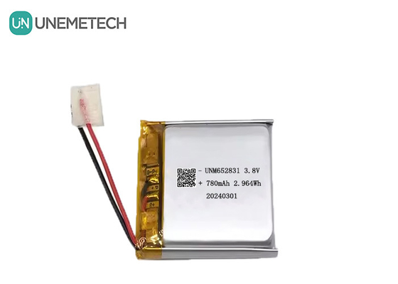 4.35V 고전압 리온 배터리 682531 780mAh 3.8V 웨어러블 장치 배터리 CE 승인