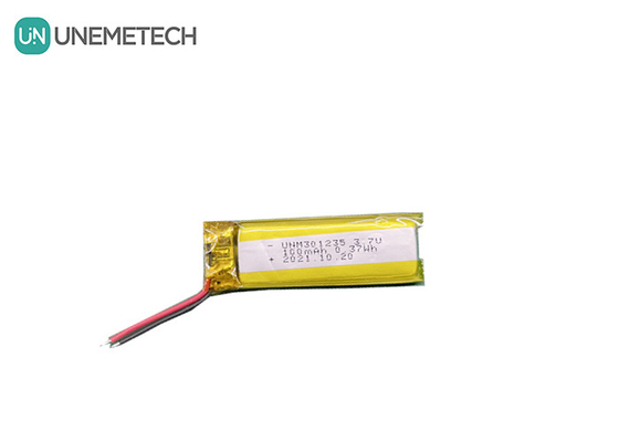 3.7V 100mAh 301235 재충전 가능한 리?? 폴리머 배터리