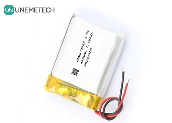 맞춤형 3.8V 420mAh 고전압 리포 배터리 372933 4.35V 리?? 배터리 스마트 시계
