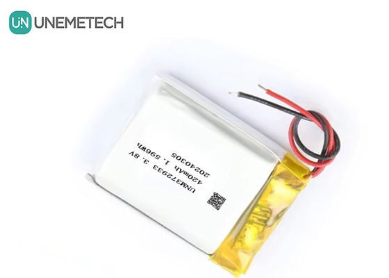 맞춤형 3.8V 420mAh 고전압 리포 배터리 372933 4.35V 리?? 배터리 스마트 시계