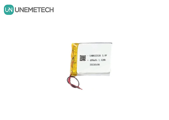 사용자 지정 3.8V 400mAh 고전압 리?? 이온 배터리 팩 622526 스마트 시계
