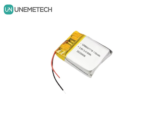 3.8V 441718 고전압 폴리머 리?? 이온 배터리 110mAh 의학적 팔찌