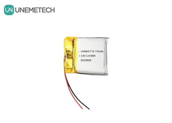 3.8V 441718 고전압 폴리머 리?? 이온 배터리 110mAh 의학적 팔찌