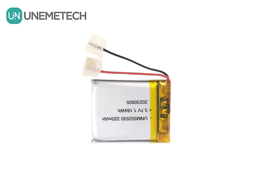 502530 3.7V 320mAh 착용용 제품용 재충전 가능한 폴리머 리?? 배터리