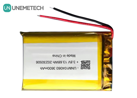 UNEMETECH 4.35V 고전압 리포 배터리 104060 3.8V 3600mAh 리?? 이온 폴리머 배터리