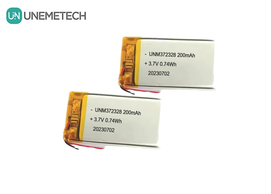 3.7V 리포 재충전 배터리 372328 3.7V 200mAh 전자 제품용 리온 이온 폴리머 배터리