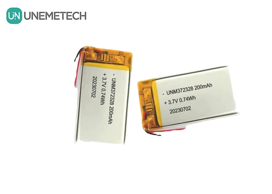3.7V 리포 재충전 배터리 372328 3.7V 200mAh 전자 제품용 리온 이온 폴리머 배터리