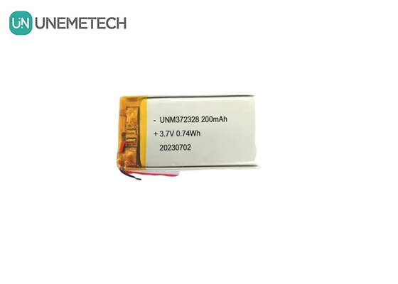 3.7V 리포 재충전 배터리 372328 3.7V 200mAh 전자 제품용 리온 이온 폴리머 배터리