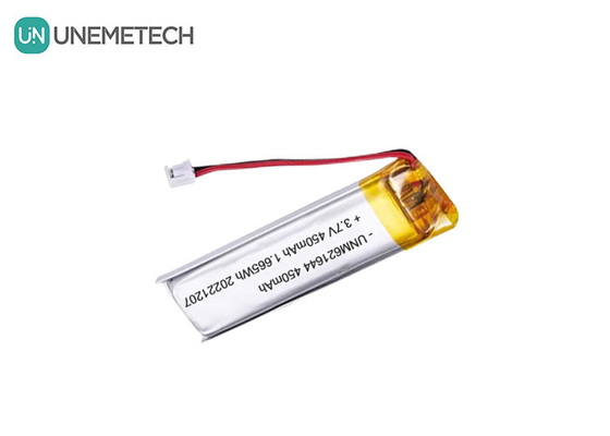 UNEMETECH 3.7V 450mAh 맞춤형 리포 재충전 배터리 621644 전자 펜