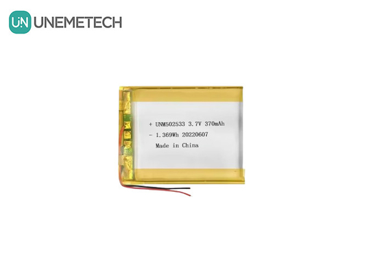 리온 폴리머 배터리 502533 3.7V 370mAh 전화 시계를 위한 리온 폴리머 배터리
