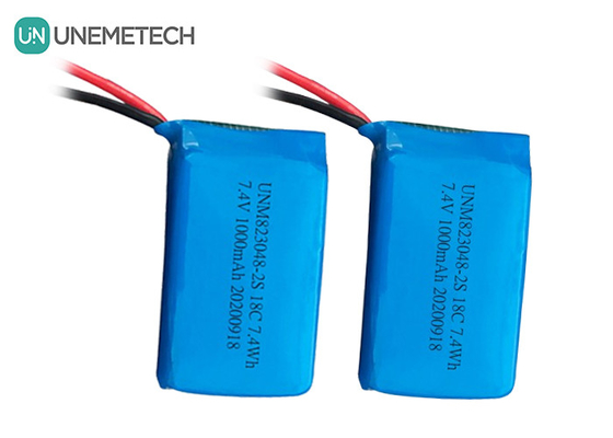 2S 고 방출 속도 리포 배터리 / 18C 리?? 폴리머 배터리 7.4v 1000mah 823048