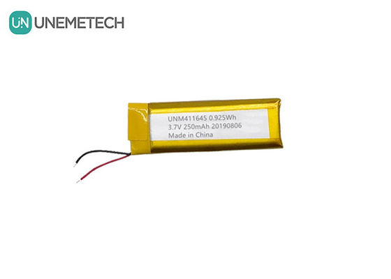 3.7V 250mAh 리-폴리머 배터리 411645 / POS 머신용 리포 재충전 배터리 팩
