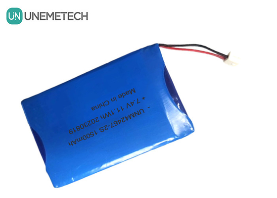 2 셀 리 폴리머 배터리 7.4V 1500mAh 2S 리 폴리머 배터리 팩