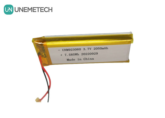 맞춤형 장기 주기가용 리포 배터리 팩 3.7V 2050mAh 923060 디지털 제품