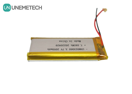 맞춤형 장기 주기가용 리포 배터리 팩 3.7V 2050mAh 923060 디지털 제품
