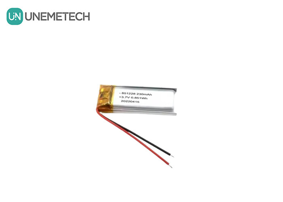 UNEMETECH 230mAh 리포 배터리 3.7V 리?? 폴리머 배터리 851228 원격 제어 펜