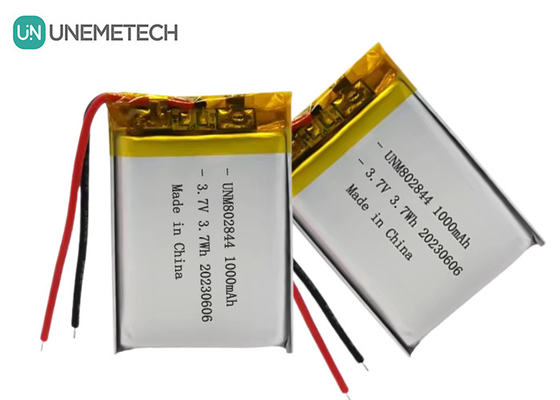 3.7V 리?? 이온 배터리 1000mAh 802844 소형 가전용 가전용 리-폴리머 배터리