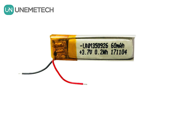 500회 이상 수명 재충전 3.7V 60mAh 리?? 이온 폴리머 350926