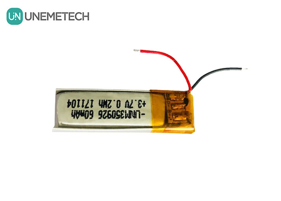 500회 이상 수명 재충전 3.7V 60mAh 리?? 이온 폴리머 350926