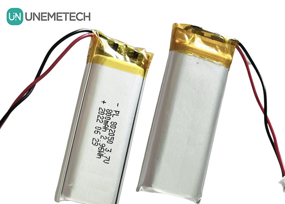 사용자 정의 재충전 가능한 폴리머 리?? 배터리 802050 3.7V 800mAh 리 폴리 배터리 콜 라이트
