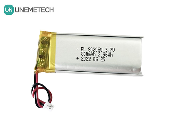 사용자 정의 재충전 가능한 폴리머 리?? 배터리 802050 3.7V 800mAh 리 폴리 배터리 콜 라이트