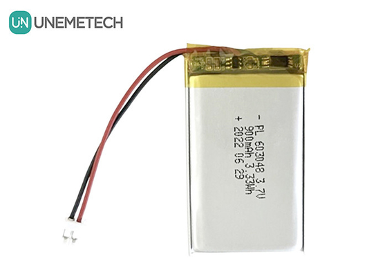 3.7V 900mAh 재충전 가능한 폴리머 리?? 이온 배터리 603048