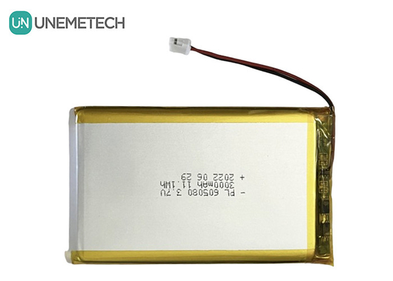 3.7V 3000mAh 재충전 리?? 이온 배터리 605080