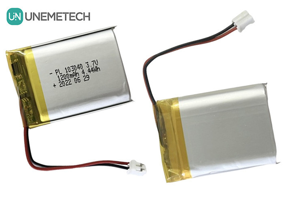 1200mAh 재충전 가능한 리?? 이온 폴리머 3.7V 배터리 103040