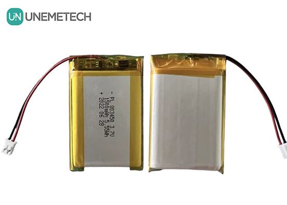 UNEMETECH 1.5A 재충전 가능한 리-폴리머 배터리 803450 / 3.7V 1500mAh 리?? 이온 폴리머 배터리