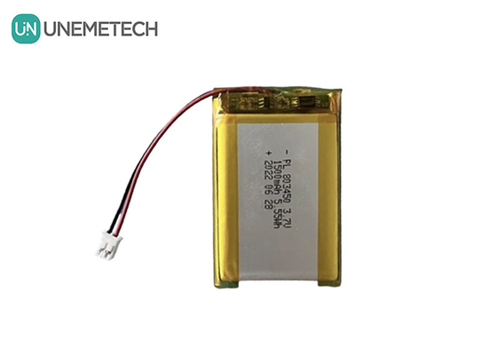 UNEMETECH 1.5A 재충전 가능한 리-폴리머 배터리 803450 / 3.7V 1500mAh 리?? 이온 폴리머 배터리