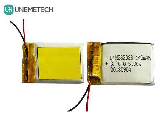 저자 방출 리포 배터리 282028 / 3.7V 140mAh 리?? 폴리머 배터리 웨어러블 기기