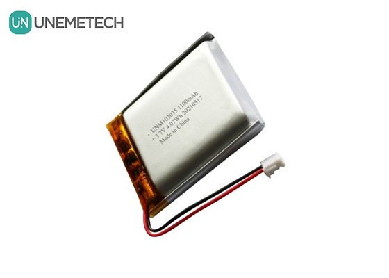 UNEMETECH 3.7V 1100mAh 리?? 폴리머 배터리 / 긴 주기가용 재충전 가능한 리포 배터리 103035