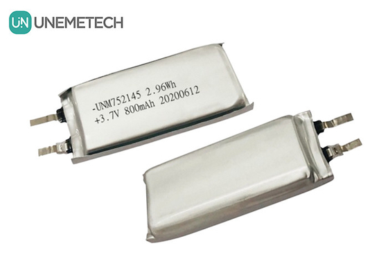 MSDS 승인 3.7V 800mAh 충전 가능한 리?? 폴리머 배터리 752145 웨어러블 장치