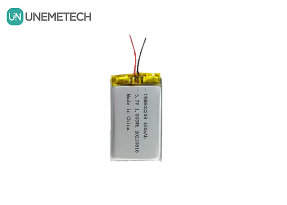 4.2V 재충전 가능한 리?? 폴리머 배터리 602238 3.7V 450mAh 소비자 전자제품