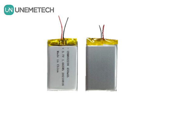 4.2V 재충전 가능한 리?? 폴리머 배터리 602238 3.7V 450mAh 소비자 전자제품