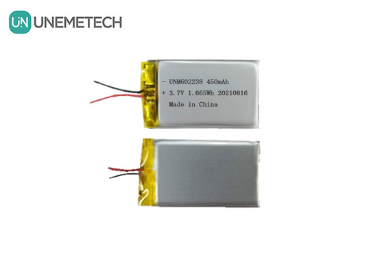 4.2V 재충전 가능한 리?? 폴리머 배터리 602238 3.7V 450mAh 소비자 전자제품