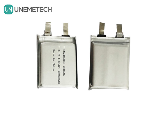 3.8V 280mAh 리포 배터리 482030 4.35V 고전압 리?? 이온 폴리머 배터리 CE 승인