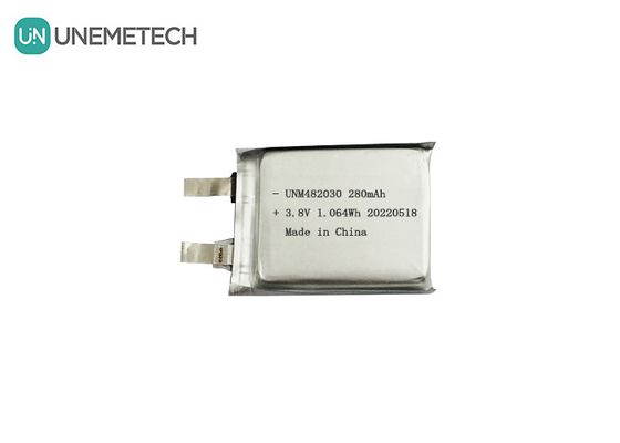 3.8V 280mAh 리포 배터리 482030 4.35V 고전압 리?? 이온 폴리머 배터리 CE 승인