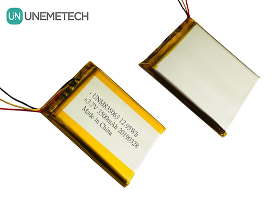 3.7V 3500mAh 커스텀 대형 리?? 폴리머 배터리 835063 의학적 아름다움 장비