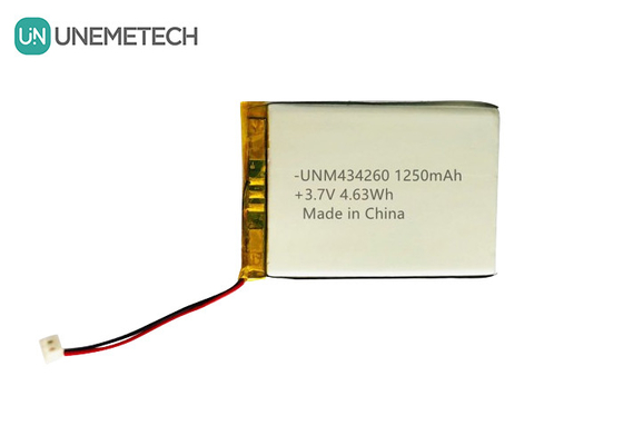 4.63Wh 충전 가능한 리?? 폴리머 배터리 팩 434260 3.7V 1250mAh 충전 케이스