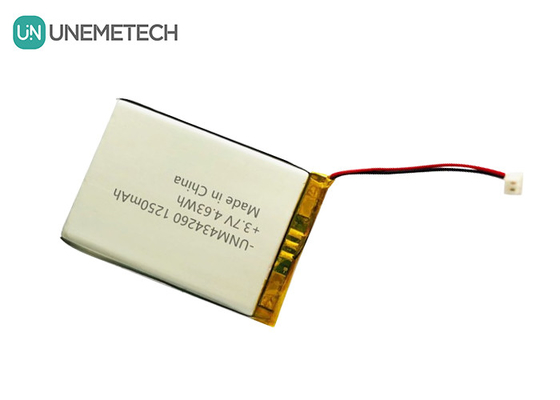 4.63Wh 충전 가능한 리?? 폴리머 배터리 팩 434260 3.7V 1250mAh 충전 케이스