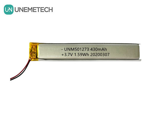 5.0*12.0*73.0mm 리?? 폴리머 배터리 / 3.7V 430mAh 501273 블루투스 장치용 얇은 리포 배터리