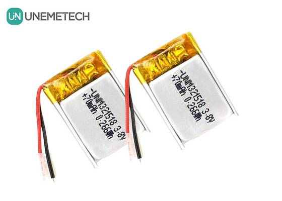 3.8V 고전압 리온 배터리 초소형 리포 배터리 4.35V 70mAh 321518 GPS 추적기