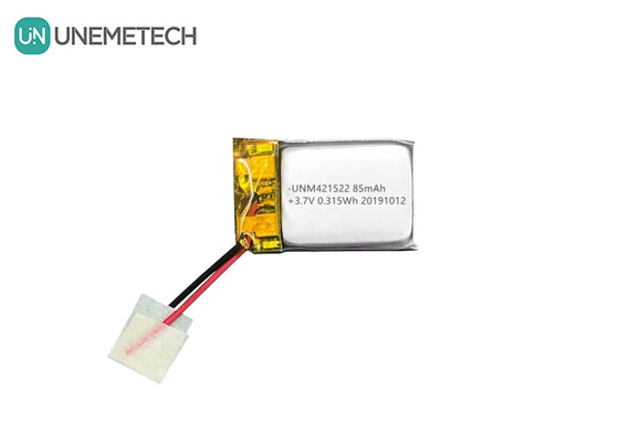 85mAh 3.7V 소형 리?? 폴리머 배터리 421522 PCM 및 납 유선으로 재충전