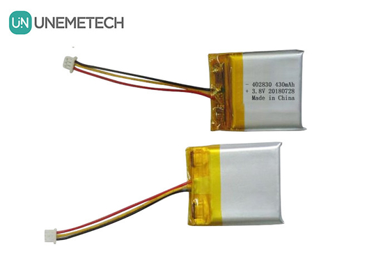 고전압 리-폴리머 배터리 402830 3.8V 430mAh HV 리포 배터리 의료기기