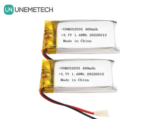 3.7V 리?? 이온 폴리머 배터리 552035 400mAh 리포 배터리 무선 장치