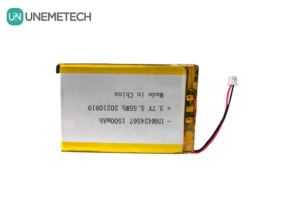 424567 충전 가능한 리포 배터리 3.7V 1500mAh 리포 배터리 자동 ID 스마트 카드 리더